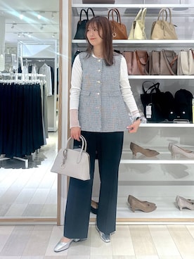 「GLOBAL WORK（グローバルワーク）のアイテム（その他アウター）」を使った、asamiさん（レディース・161cm）の冬コーディネート