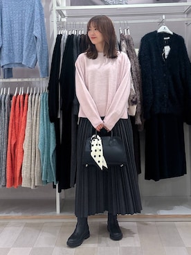 「ハグミーニット_GLOBALWORK」｜asamiさん（レディース・161cm）の秋コーディネート