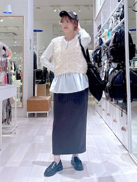 「GLOBAL WORK（グローバルワーク）のアイテム（トップス）」を使った、asamiさん（レディース・161cm）の秋コーディネート