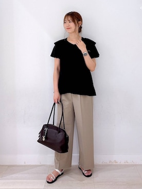 「ウツクシルエット_GLOBAL WORK」｜asamiさん（レディース・161cm）の夏コーディネート