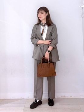 「アイテム（バンダナ/スカーフ）」を使った、asamiさん（レディース・161cm）の夏コーディネート