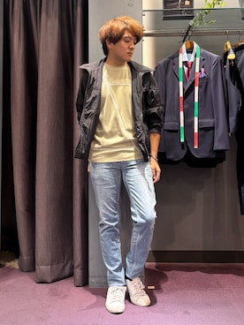 「アイテム（ブルゾン）」を使った、kenta5351さん（メンズ・165cm）の夏コーディネート