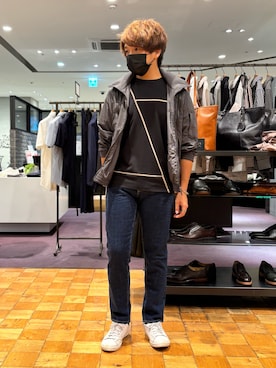 「アイテム（ブルゾン）」を使った、kenta5351さん（メンズ・165cm）の夏コーディネート