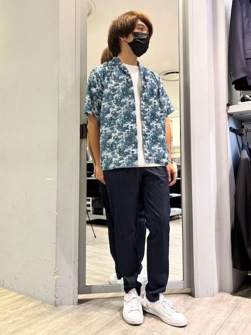 ボタニカル プリント 半袖シャツ（シャツ/ブラウス）｜5351 POUR LES