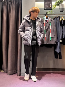 「5351 POUR LES HOMMES（ゴーサンゴーイチプールオム）のアイテム（ダウンジャケット/コート）」を使った、kenta5351さん（メンズ・165cm）の秋コーディネート