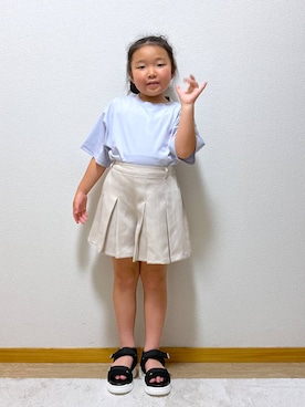 「アイテム（トップス）」を使った、Hina ママ さん（キッズ・115cm）の夏コーディネート