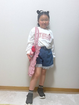 Hina ママ さん（キッズ・121cm）の春コーディネート