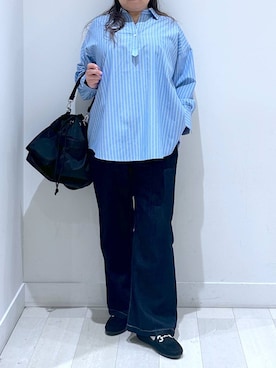 「アイテム（ショルダーバッグ）」を使った、Hina ママ さん（レディース・147cm・40代）の秋コーディネート