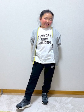 Hina ママ さん（キッズ・121cm）の冬コーディネート