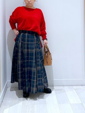 「アイテム（ローファー）」を使った、Hina ママ さん（レディース・147cm・40代）の秋コーディネート