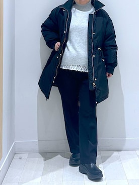 「アイテム（ダウンジャケット/コート）」を使った、Hina ママ さん（レディース・147cm・40代）の冬コーディネート