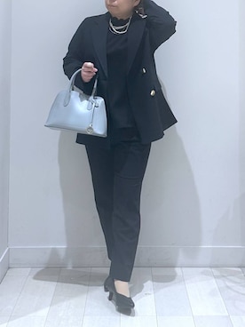 「アイテム（スラックス）」を使った、Hina ママ さん（レディース・147cm・40代）の冬コーディネート