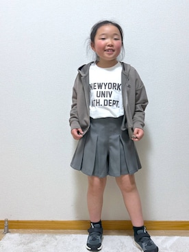 Hina ママ さん（キッズ・121cm）の冬コーディネート