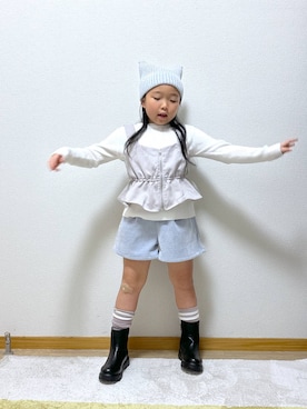 「アイテム（パンツ）」を使った、Hina ママ さん（キッズ・115cm）の秋コーディネート