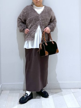 「アイテム（ワンピース/ドレス）」を使った、Hina ママ さん（レディース・147cm・40代）の秋コーディネート