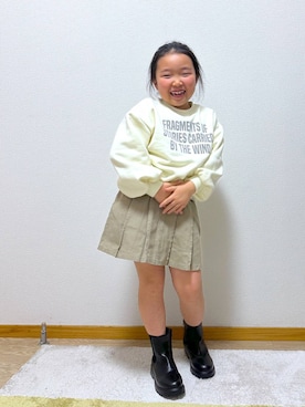 Hina ママ さん（キッズ・121cm・40代）の冬コーディネート