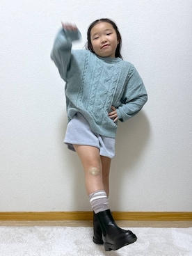 「アイテム（パンツ）」を使った、Hina ママ さん（キッズ・115cm・40代）の秋コーディネート