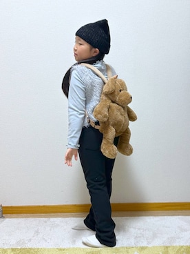 「アイテム（ワンピース/ドレス）」を使った、Hina ママ さん（キッズ・115cm）の冬コーディネート