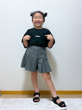「アイテム（サンダル）」を使った、Hina ママ さん（キッズ・115cm）の夏コーディネート