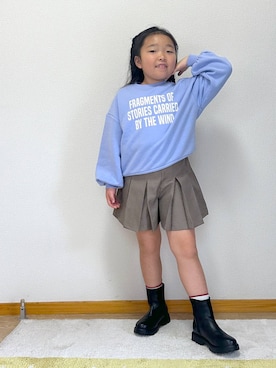 Hina ママ さん（キッズ・121cm）の冬コーディネート