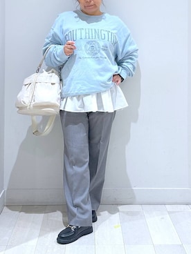 「アイテム（ローファー）」を使った、Hina ママ さん（レディース・115cm・40代）の秋コーディネート