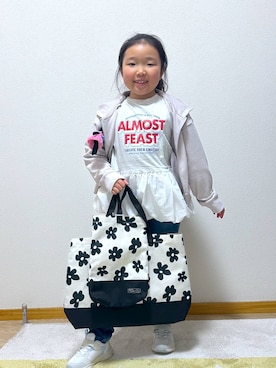 Hina ママ さん（キッズ・121cm）の冬コーディネート