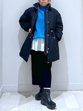 「アイテム（スカート）」を使った、Hina ママ さん（レディース・147cm・40代）の冬コーディネート