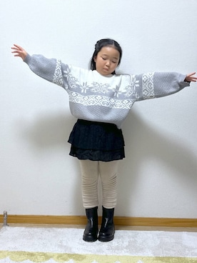 「アイテム（パンツ）」を使った、Hina ママ さん（キッズ・115cm・40代）の秋コーディネート