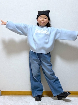 「GLOBAL WORK（グローバルワーク）のアイテム（トップス）」を使った、Hina ママ さん（キッズ・121cm）の冬コーディネート