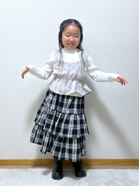 「アイテム（トップス）」を使った、Hina ママ さん（キッズ・115cm・40代）の秋コーディネート