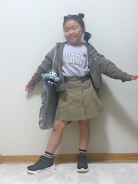 Hina ママ さん（キッズ・121cm）の春コーディネート