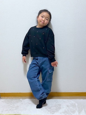 Hina ママ さん（キッズ・121cm・40代）の冬コーディネート