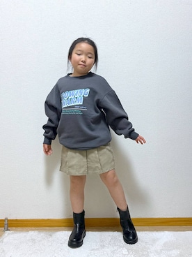 Hina ママ さん（キッズ・121cm・40代）の冬コーディネート