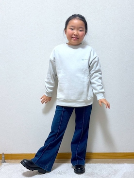 Hina ママ さん（キッズ・121cm・40代）の冬コーディネート