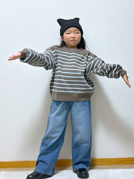 Hina ママ さん（キッズ・121cm）の冬コーディネート