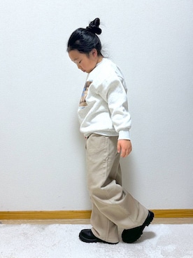 Hina ママ さん（キッズ・121cm・40代）の冬コーディネート