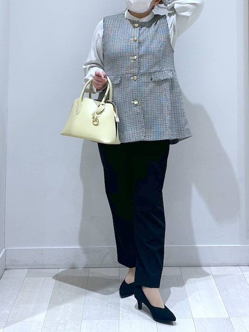 グローバルワーク　ペプラムツイードジレ　3点セット グローバルワーク ペプラムツイードジレ 3点セット