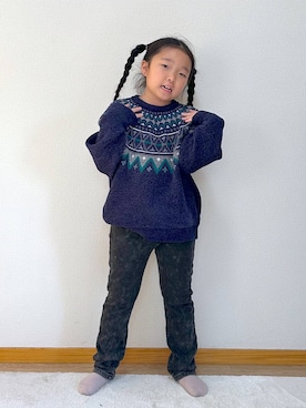 「アイテム（トップス）」を使った、Hina ママ さん（キッズ・115cm・40代）の冬コーディネート