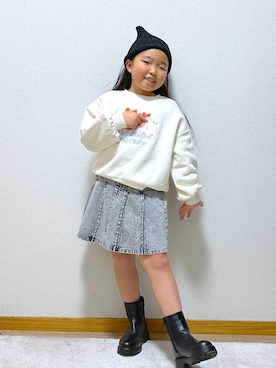 Hina ママ さん（キッズ・121cm）の冬コーディネート
