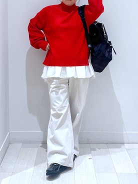 「アイテム（ローファー）」を使った、Hina ママ さん（レディース・147cm・40代）の秋コーディネート