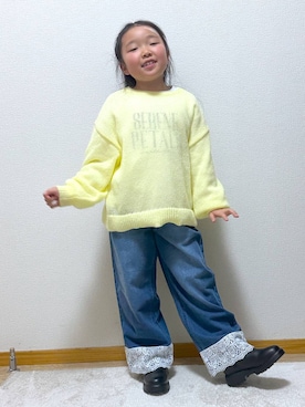 Hina ママ さん（キッズ・121cm）の冬コーディネート