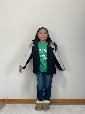 Hina ママ さん（キッズ・121cm）の冬コーディネート