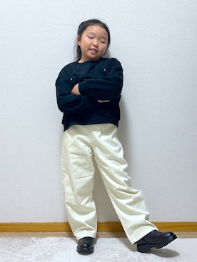 Hina ママ さん（キッズ・121cm・40代）の冬コーディネート