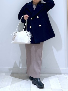 「アイテム（ワンピース/ドレス）」を使った、Hina ママ さん（レディース・147cm・40代）の冬コーディネート