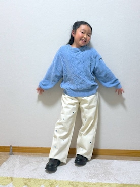 Hina ママ さん（キッズ・121cm）の冬コーディネート