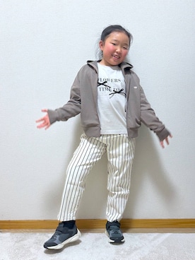 Hina ママ さん（キッズ・121cm）の冬コーディネート