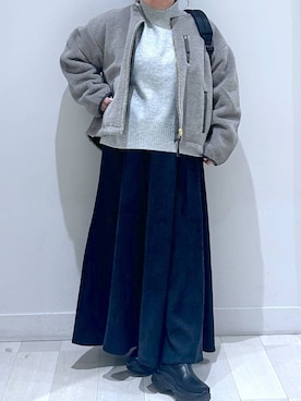 「アイテム（ブルゾン）」を使った、Hina ママ さん（レディース・147cm・40代）の冬コーディネート