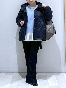 「GLOBAL WORK（グローバルワーク）のアイテム（トップス）」を使った、Hina ママ さん（レディース・147cm）の冬コーディネート