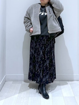 「アイテム（バックパック/リュック）」を使った、Hina ママ さん（レディース・147cm・40代）の冬コーディネート