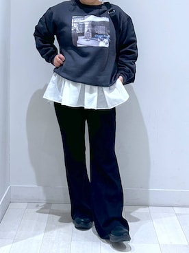 「アイテム（バックパック/リュック）」を使った、Hina ママ さん（レディース・147cm・40代）の冬コーディネート